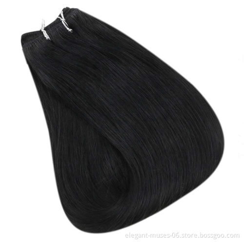wholesale clip in double protein filam hair extensions Double Drawn synthetic Hair Clip Extensions